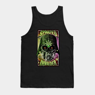 Spaced Invader, weed Tank Top